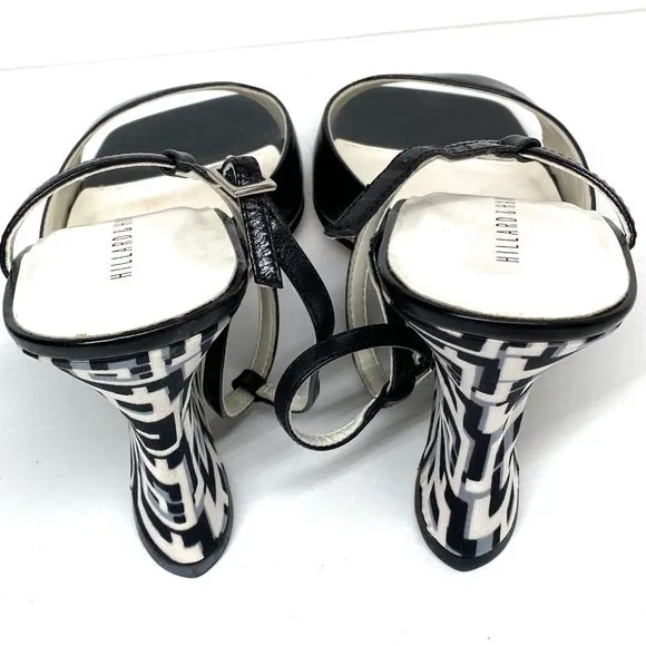 Hillard &amp; Hanson Shoes Open Toe Wedges