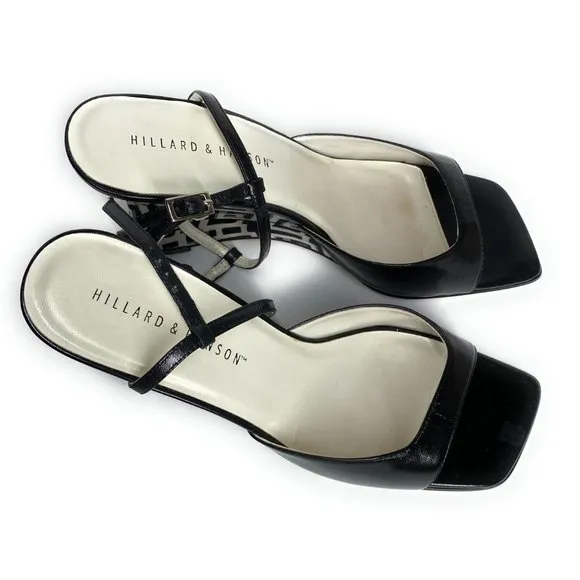 Hillard &amp; Hanson Shoes Open Toe Wedges