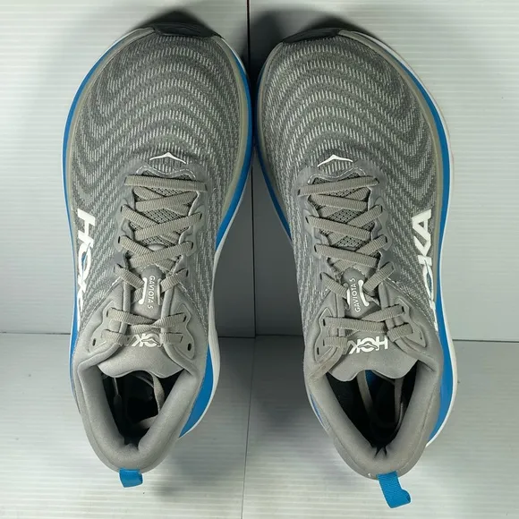 Hoka Gaviota 5 - Gray and Blue Running Shoes