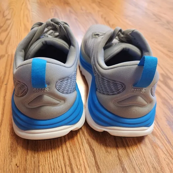 HOKA Gaviota 5 Gray and Blue Running/Walking Shoes
