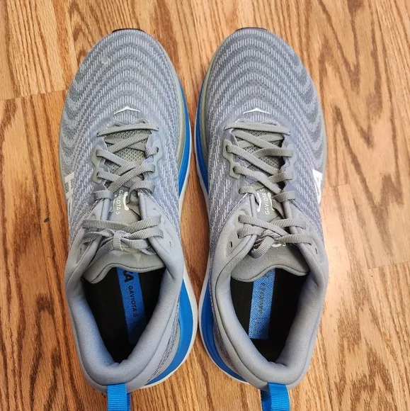 HOKA Gaviota 5 Gray and Blue Running/Walking Shoes