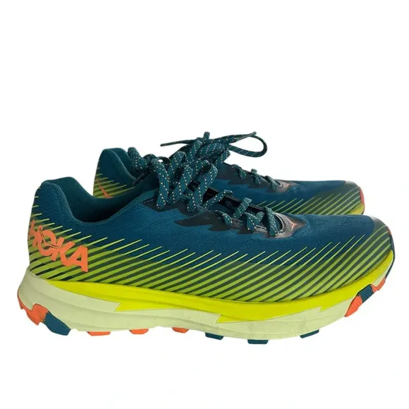 HOKA Men's Torrent 2 Running Shoes Blue Coral Size 8.5