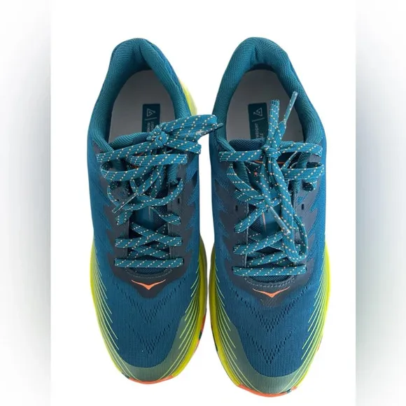 HOKA Men's Torrent 2 Running Shoes Blue Coral Size 8.5