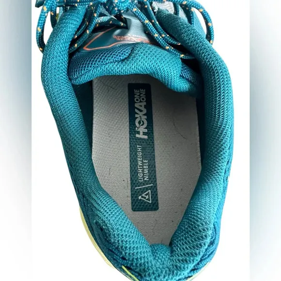 HOKA Men's Torrent 2 Running Shoes Blue Coral Size 8.5
