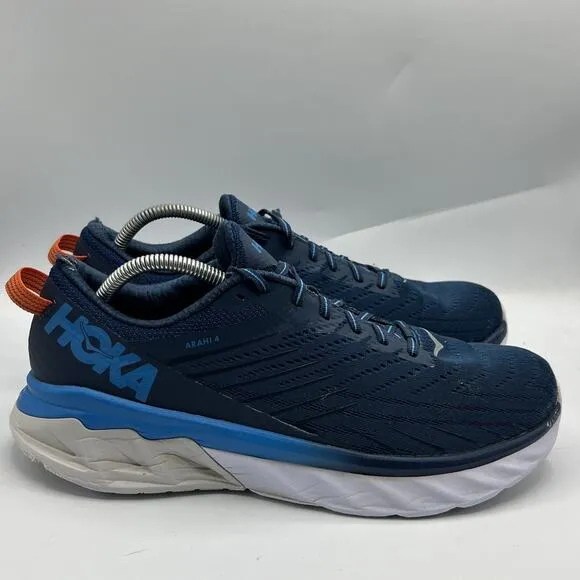 Hoka One One Arahi 4 Mens Size 11.5 1106473 MBDBL Blue Running Shoes Lace Up