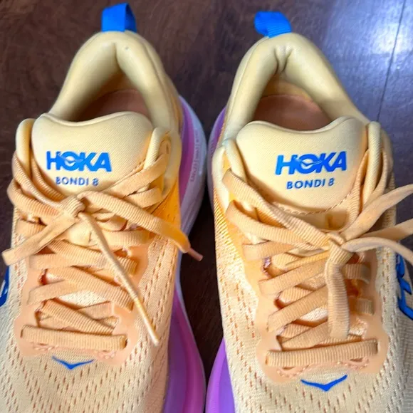 Hoka ONE ONE BODI 8 Orange and Purple women’s Running Shoes size 6