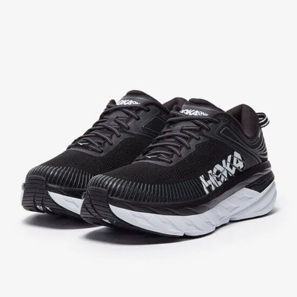 Hoka One One Bondi 7 1110518/BWHT Sneakers Men Black White Running Shoes EFAS21