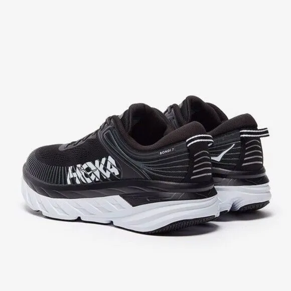 Hoka One One Bondi 7 1110518/BWHT Sneakers Men Black White Running Shoes EFAS21