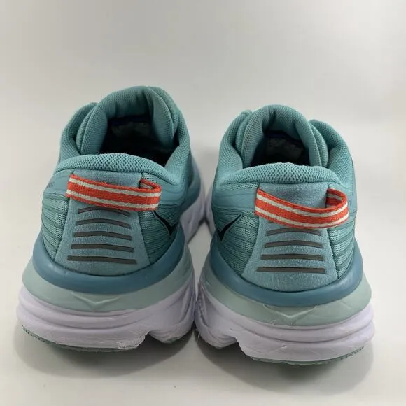 Hoka One One Bondi 7 Running Shoes Womens Size 7.5 Aqua Blue Athletic Sneakers