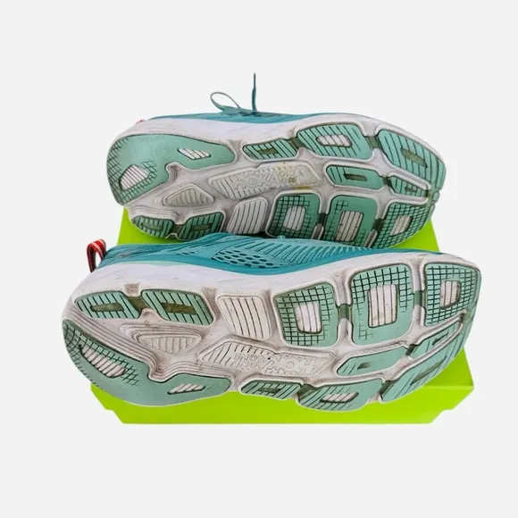 Hoka One One Bondi 7 Womens Size 8.5 Green Teal Running Walking Gym Comfort