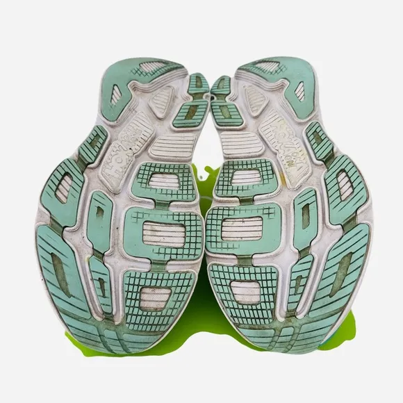Hoka One One Bondi 7 Womens Size 8.5 Green Teal Running Walking Gym Comfort