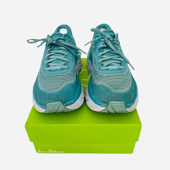 Hoka One One Bondi 7 Womens Size 8.5 Green Teal Running Walking Gym Comfort