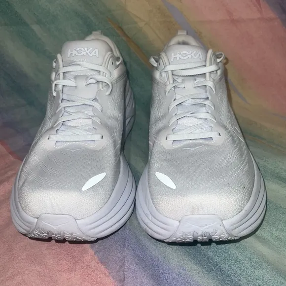 Hoka one one Bondi 8 mens running shoes white size 11.5