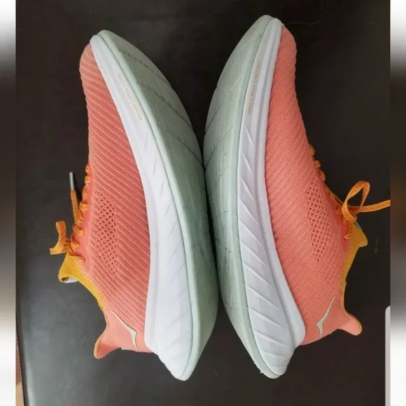 Hoka One One Carbon X 3 Mens Size 12.5 D Radiant Yellow Camellia Running Shoes