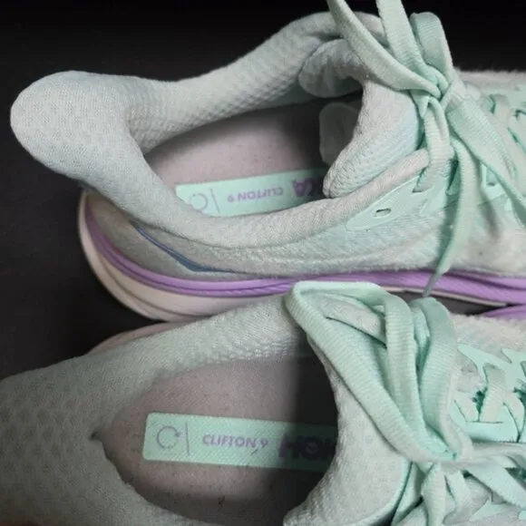 HOKA ONE ONE Clifton 9 Women's Sunlit Ocean/Lilac Mist Running Shoes