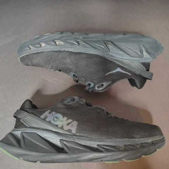 Hoka One One Elevon 2 Men's Size 10 Black Holographic Athletic Running Sneakers