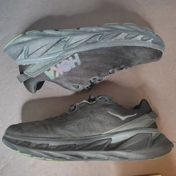Hoka One One Elevon 2 Men's Size 10 Black Holographic Athletic Running Sneakers
