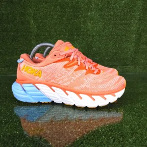 Hoka One One Gaviota Orange and Blue Running Shoes Womens Size 9B