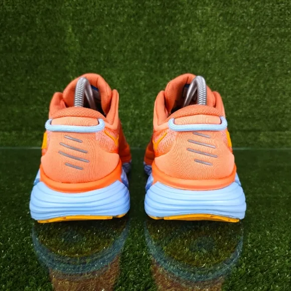 Hoka One One Gaviota Orange and Blue Running Shoes Womens Size 9B