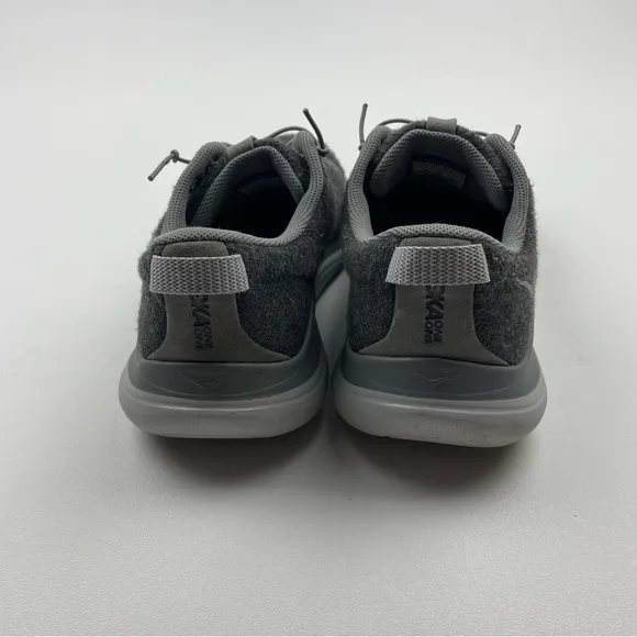 Hoka One One Hupana Flow Wool Women's Size 7.5 Running Shoes Gray