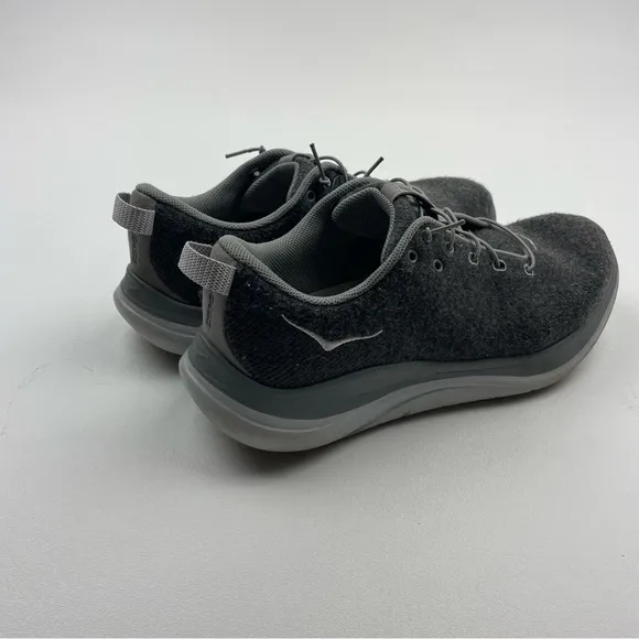 Hoka One One Hupana Flow Wool Women's Size 7.5 Running Shoes Gray