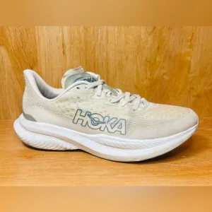 Hoka One One Mach 6 Men Size 8.5 Oat Milk Barley Beige Running Walking Shoes