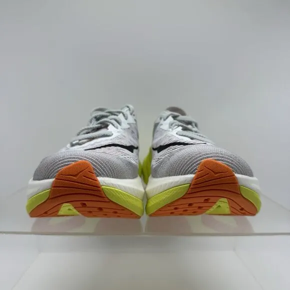 Hoka One One Mach X 2 Grey Neon Running Shoe Sneaker 1155119 FCT Men’s Size 9 D