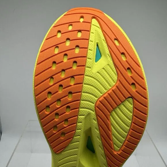 Hoka One One Mach X 2 Grey Neon Running Shoe Sneaker 1155119 FCT Men’s Size 9 D