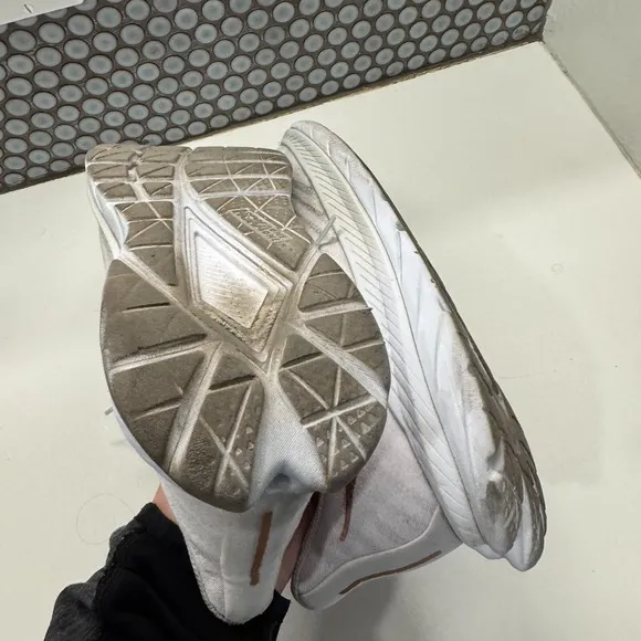 Hoka One One Shoes Mens 12.5 Mach 5 Gray Running Walking Gym 1127893 WCPP