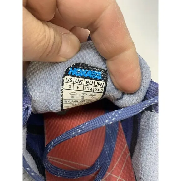 Hoka One One Women’s Size 7.5  Hupana Knit Jacquard Running Shoes Sneakers