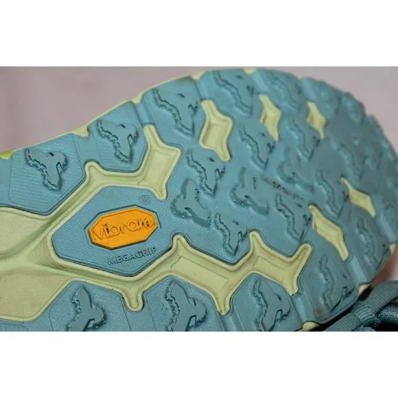 Hoka One One Womens Speedgoat 5‎ CSGG Blue Citron Running Shoes Size 9