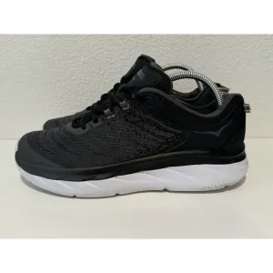 Hoka One Womens Akasa Running Shoes Size 9.5 Black Gray Trail Walking 1099739