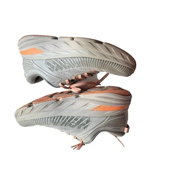 Hoka One Womens Bondi 7 Gray Harbor Mist Athletic Running Walking Shoes 7.5 READ