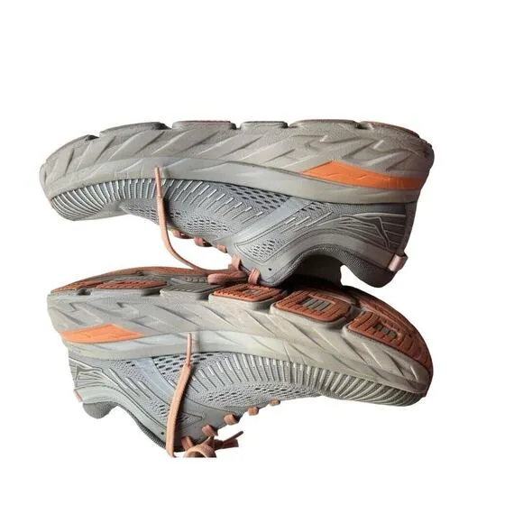 Hoka One Womens Bondi 7 Gray Harbor Mist Athletic Running Walking Shoes 7.5 READ