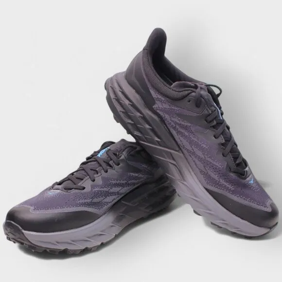 HOKA Speedgoat 5 GTX Spike Trail Shoes Men’s 10.0 Black Waterproof New No Box