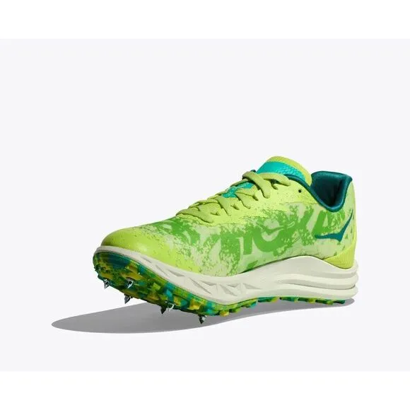 Hoka One One Crescendo XC Men's US 8 Green Spikeless Track Running Shoes EEE3729