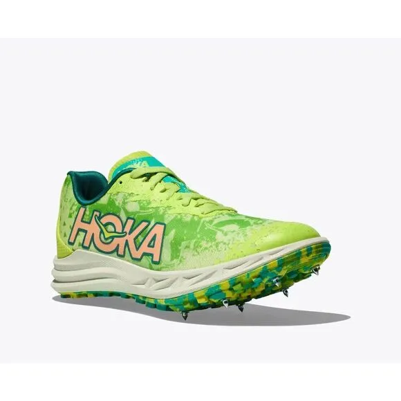 Hoka One One Crescendo XC Men's US 8 Green Spikeless Track Running Shoes EEE3729