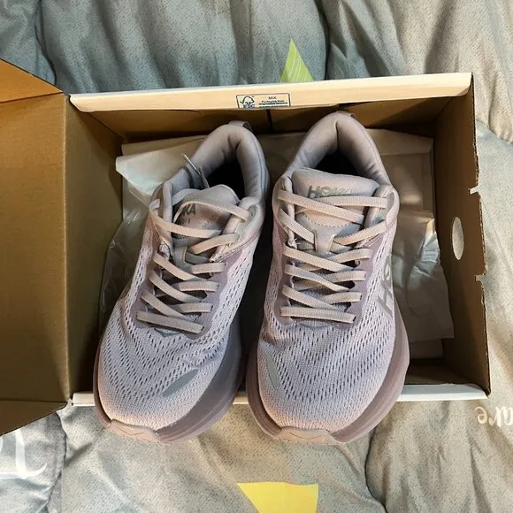 Hokas Bondi 8 Light Purple Running Shoes