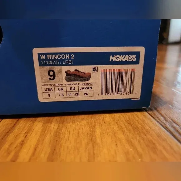 HOLA Rincon 2 womens 9 Orange Navy Grey Trail Hiking Running Shoes