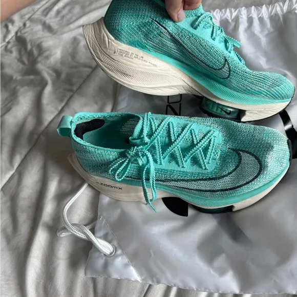 Hot deal!!Limited rare Nike Zoom Alphafly Turquoise Running Shoes 7.5