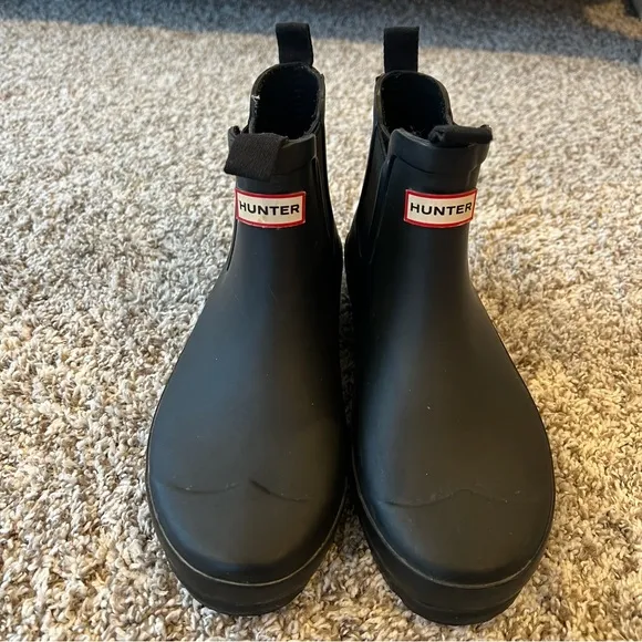 Hunter Kids Mini Rain Boots in Black