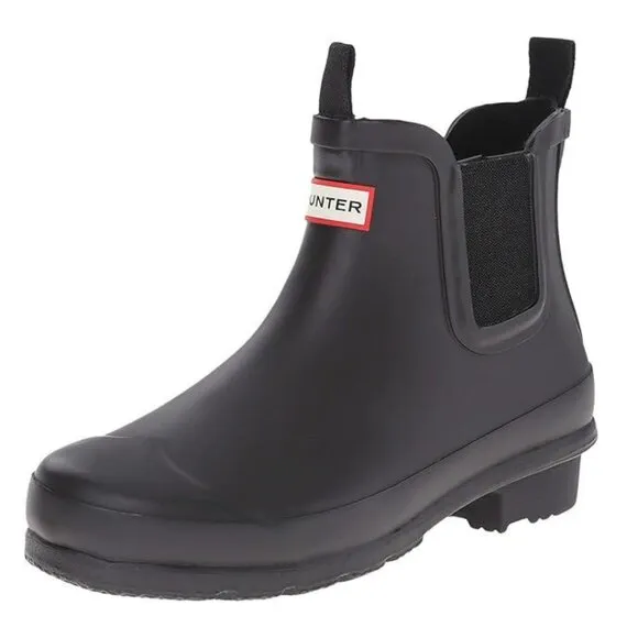 Hunter Kids Mini Rain Boots in Black