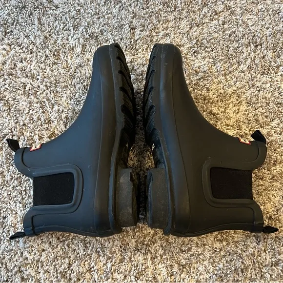 Hunter Kids Mini Rain Boots in Black