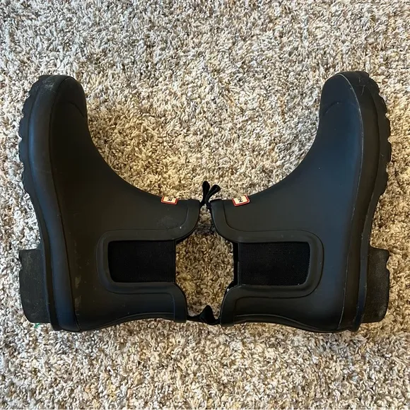 Hunter Kids Mini Rain Boots in Black
