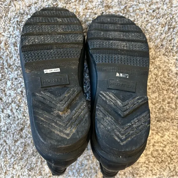 Hunter Kids Mini Rain Boots in Black