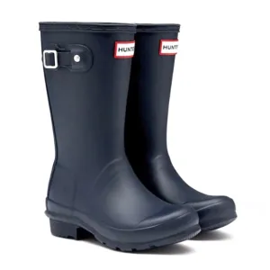 HUNTER • Kids Navy Original Wellington Rain Boots Includes Box