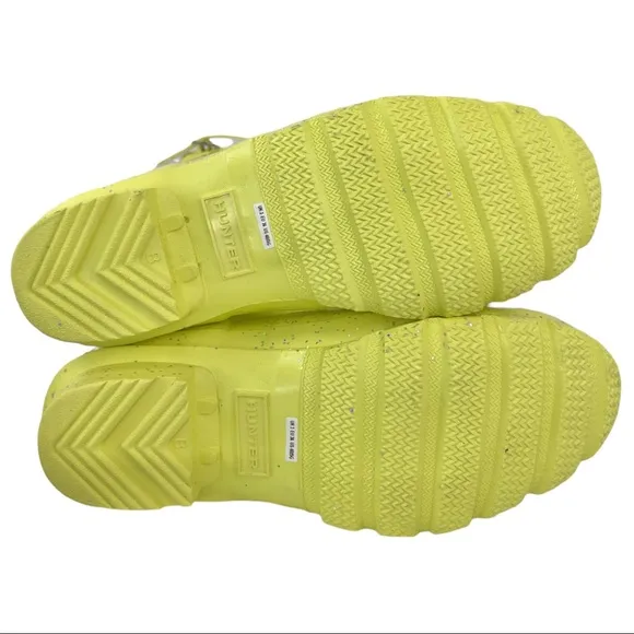 Hunter Original Giant Yellow Glitter Wellington Boots