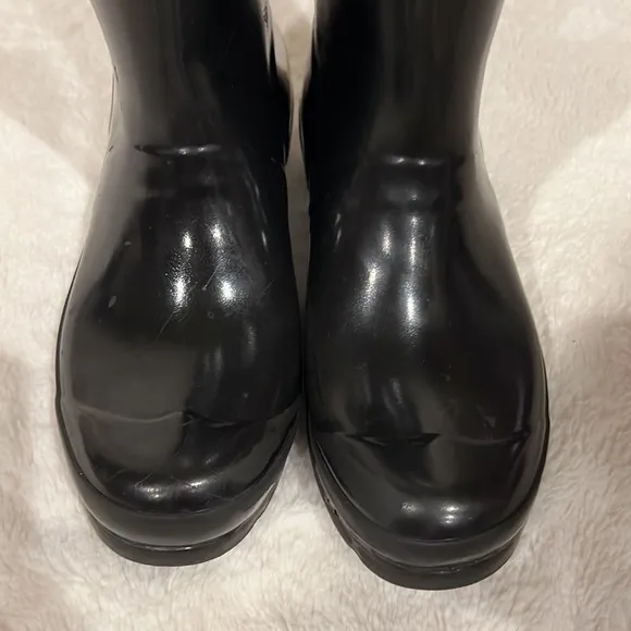 Hunter Original Kids Gloss Black Tall Rain Boots - Youth Size US 4B/5G EU 35/36