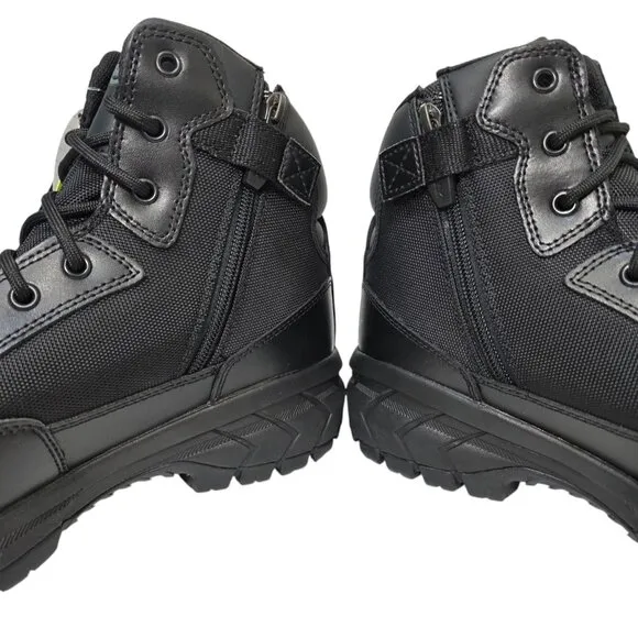Interceptor Tactical Boots Oil Slip Resistant Womens Litefast 6&quot; Soft Toe Black