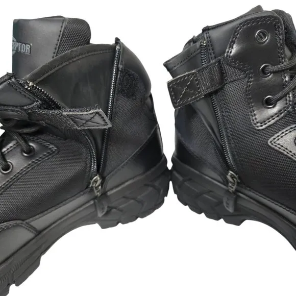 Interceptor Tactical Boots Oil Slip Resistant Womens Litefast 6&quot; Soft Toe Black